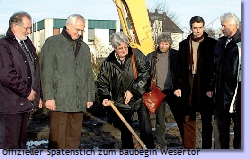 Offizieller Baubegin Wesertor